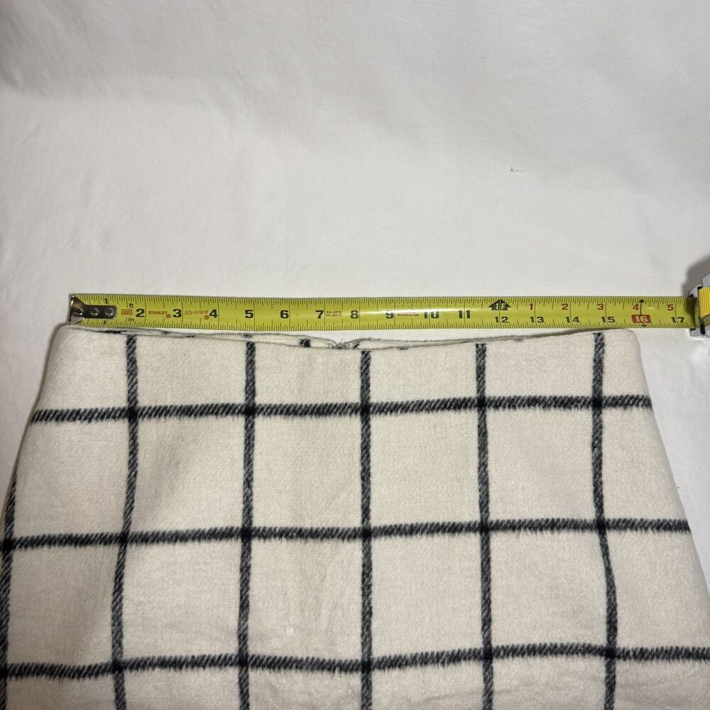Women’s Altar’D State Cozy Black and White Grid Plaid Skirt Size Large - Picture 7 of 8